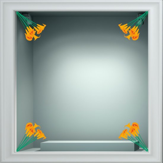 Αυτοκόλλητο βιτρίνας - Άνοιξη - Άνθη (Σετ 4 τεμάχια) Αυτοκόλλητο βιτρίνας - Άνοιξη - Άνθη (Σετ 4 τεμάχια)