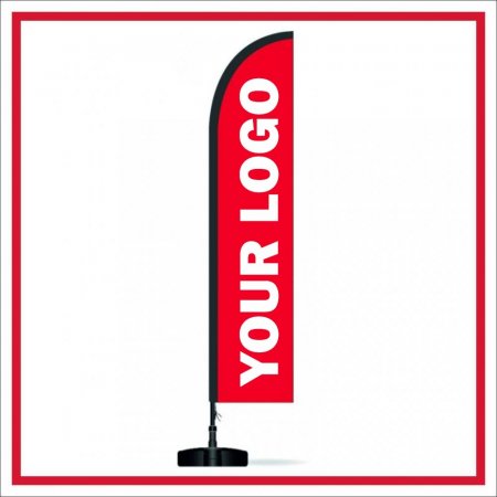 Flying Banner 3.3 Μέτρα ύψος (εκτύπωση 75cm x 300cm) Flexible Metallic