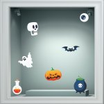 Αυτοκόλλητο βιτρίνας - Halloween 05 (Σετ 6 αυτοκόλλητα)