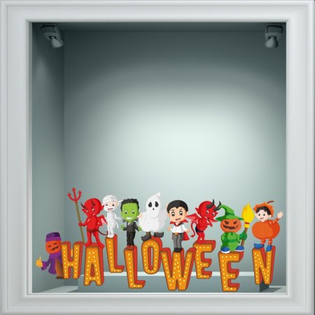 Αυτοκόλλητο βιτρίνας - Halloween 06