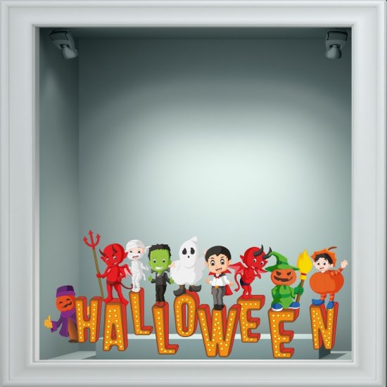 Αυτοκόλλητο βιτρίνας - Halloween 06