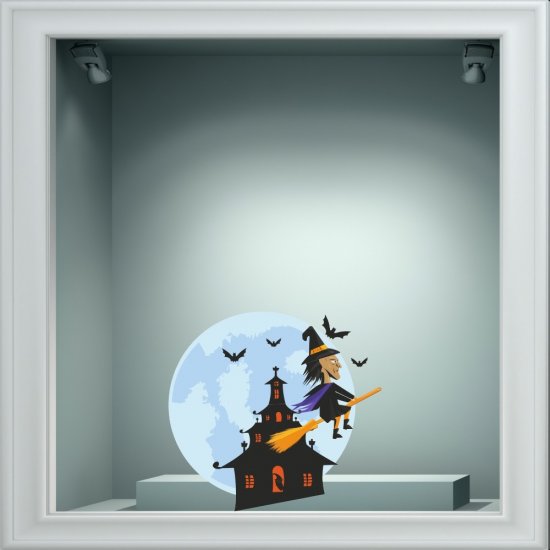 Αυτοκόλλητο βιτρίνας - Halloween 16