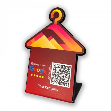 Nfc Tap Or scan QR Code επιτραπέζιo σταντ αξιολογήσεων Google - Καταστήματα