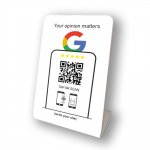 Nfc Tap Or scan QR Code επιτραπέζιo σταντ αξιολογήσεων Google