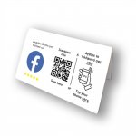 Nfc Tap Or scan QR Code επιτραπέζιo σταντ αξιολογήσεων Facebook διπλής όψης