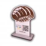 Nfc Tap Or scan QR Code επιτραπέζιo σταντ αξιολογήσεων Google - Αρτοπωλεία