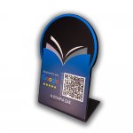 Nfc Tap Or scan QR Code επιτραπέζιo σταντ αξιολογήσεων Google - Βιβλιοπωλείο