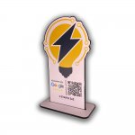 Nfc Tap Or scan QR Code επιτραπέζιo σταντ αξιολογήσεων Google - Εστιατόρια