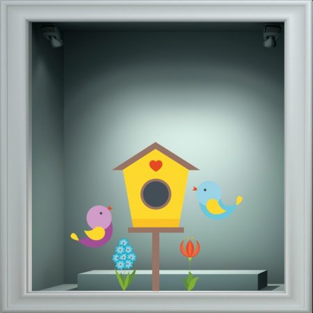 Αυτοκόλλητο βιτρίνας - Ανοιξιάτικο 38