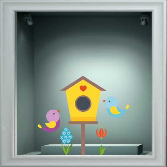 Αυτοκόλλητο βιτρίνας - Ανοιξιάτικο 38