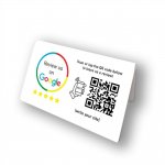 Nfc Tap Or scan QR Code επιτραπέζιo σταντ αξιολογήσεων Google διπλής όψης
