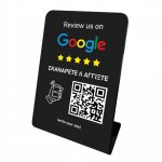 Nfc Tap Or scan QR Code επιτραπέζιo σταντ αξιολογήσεων Google