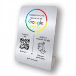 Nfc Tap Or scan QR Code επιτραπέζιo σταντ αξιολογήσεων Google