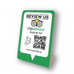 Nfc Tap Or scan QR Code επιτραπέζιo σταντ αξιολογήσεων Tripadvisor