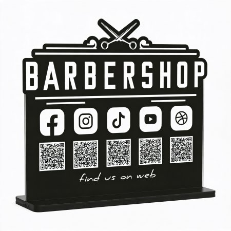 Scan QR Code επιτραπέζιo σταντ πολλαπλών καναλιών