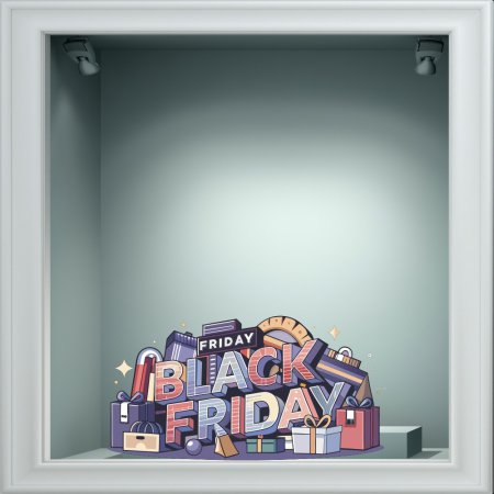 Αυτοκόλλητο Εκπτώσεων - Black Friday 