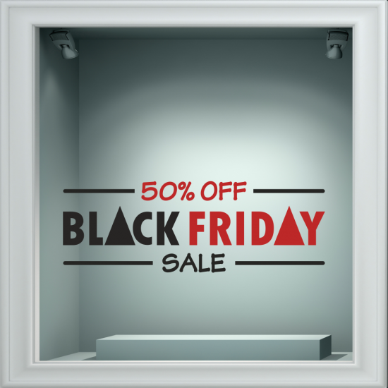 Αυτοκόλλητο Εκπτώσεων - Black Friday Αυτοκόλλητο Εκπτώσεων - Black Friday
