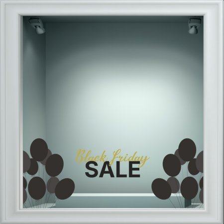 Αυτοκόλλητο Εκπτώσεων - Black Friday (3 stickers set) 