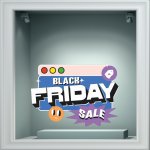 Αυτοκόλλητο Εκπτώσεων - Black Friday  110