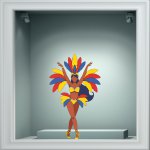 Αποκριάτικο Αυτοκόλλητο - Αποκριάτικο 34