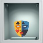 Αποκριάτικο Αυτοκόλλητο - Αποκριάτικο 35