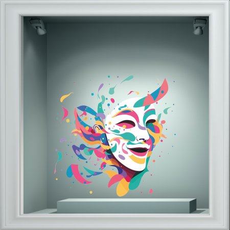 Αποκριάτικο Αυτοκόλλητο - Καλές Αποκριές 40