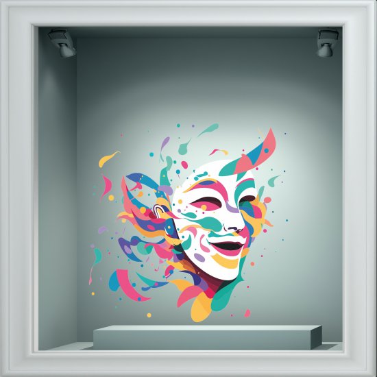 Αποκριάτικο Αυτοκόλλητο - Καλές Αποκριές 40