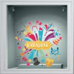 Αποκριάτικο Αυτοκόλλητο - Καλές Αποκριές 41