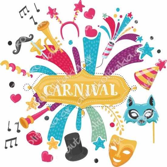 Αποκριάτικο Αυτοκόλλητο - Καλές Αποκριές 41