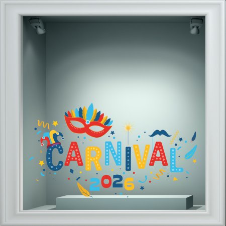 Αποκριάτικο Αυτοκόλλητο - Καλές Αποκριές 43