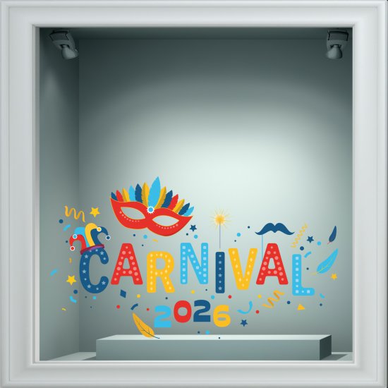 Αποκριάτικο Αυτοκόλλητο - Καλές Αποκριές 43