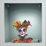 Αποκριάτικο Αυτοκόλλητο - Καλές Αποκριές 44