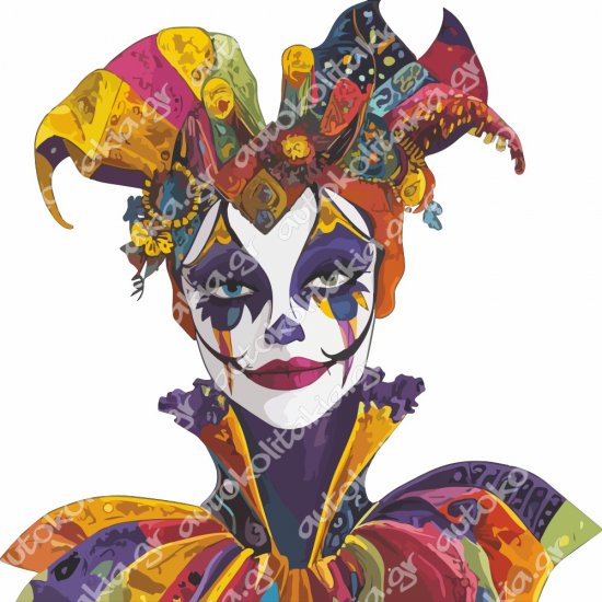 Αποκριάτικο Αυτοκόλλητο - Καλές Αποκριές 44