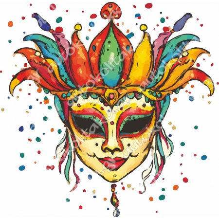 Αποκριάτικο Αυτοκόλλητο - Καλές Αποκριές 45