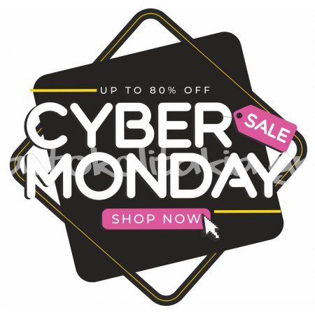 Αυτοκόλλητο Εκπτώσεων - Cyber Monday