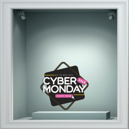 Αυτοκόλλητο Εκπτώσεων - Cyber Monday