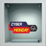 Αυτοκόλλητο Εκπτώσεων - Cyber Monday 2