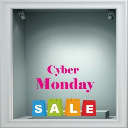 Αυτοκόλλητο Εκπτώσεων - Cyber Monday 3
