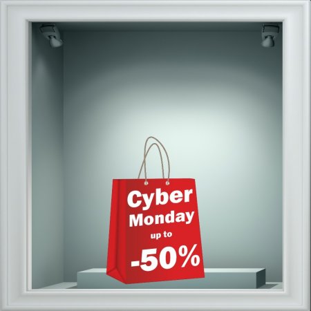 Αυτοκόλλητο Εκπτώσεων - Cyber Monday 4