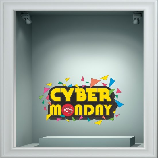 Αυτοκόλλητο Εκπτώσεων - Cyber Monday 5