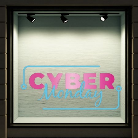Αυτοκόλλητο Εκπτώσεων - Cyber Monday 6