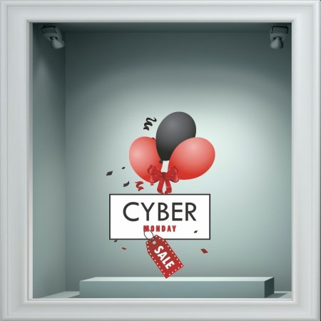Αυτοκόλλητο Εκπτώσεων - Cyber Monday 7