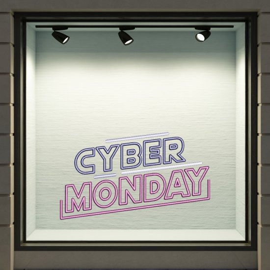 Αυτοκόλλητο Εκπτώσεων - Cyber Monday 9