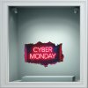 Αυτοκόλλητο Εκπτώσεων - Cyber Monday 9
