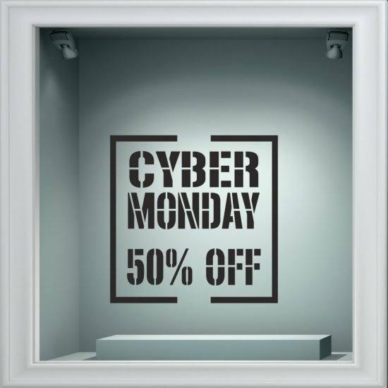 Αυτοκόλλητο Εκπτώσεων - Cyber Monday 13