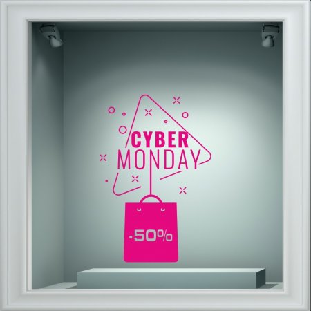 Αυτοκόλλητο Εκπτώσεων - Cyber Monday 14