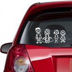 Αυτοκόλλητο αυτοκινήτου - Οικογένεια 6