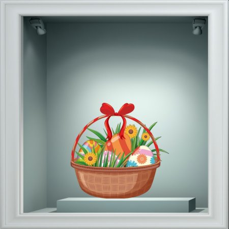 Αυτοκόλλητο Βιτρίνας - Λαγουδάκια (σετ 4 τεμάχια)