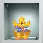 Αυτοκόλλητο Βιτρίνας - Happy Easter 2