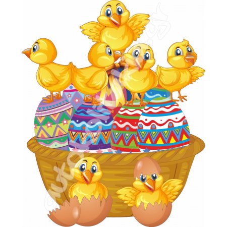 Αυτοκόλλητο Βιτρίνας - Happy Easter 2